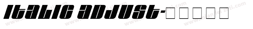 Italic Adjust字体转换
